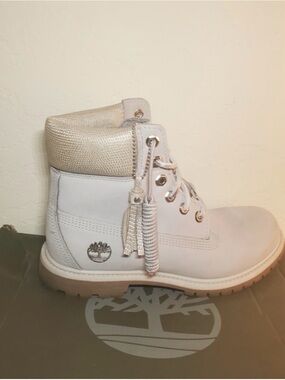 Timberland Light Grey Nubuck Waterproof Boot